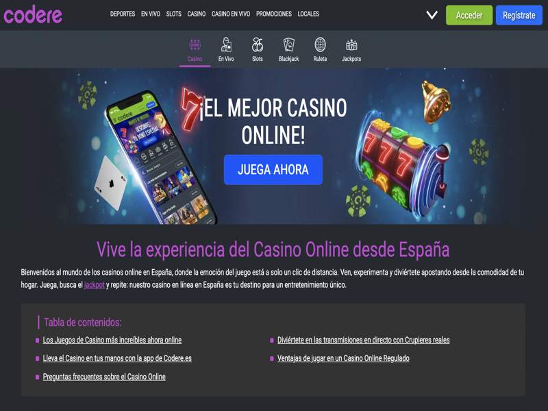 Codere Casino পর্যালোচনা