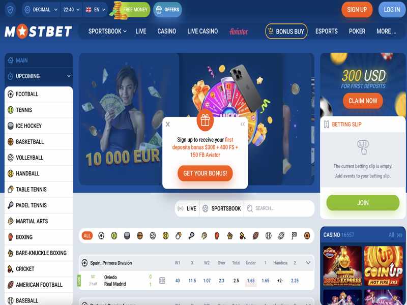 Обзор казино Mostbet